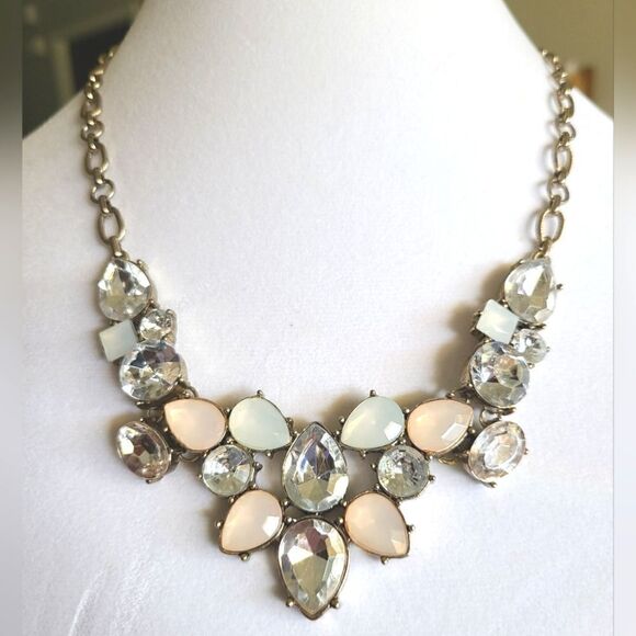 LOFT Jewelry - Loft Necklace,  statement piece,  rhinestones, adjustable length